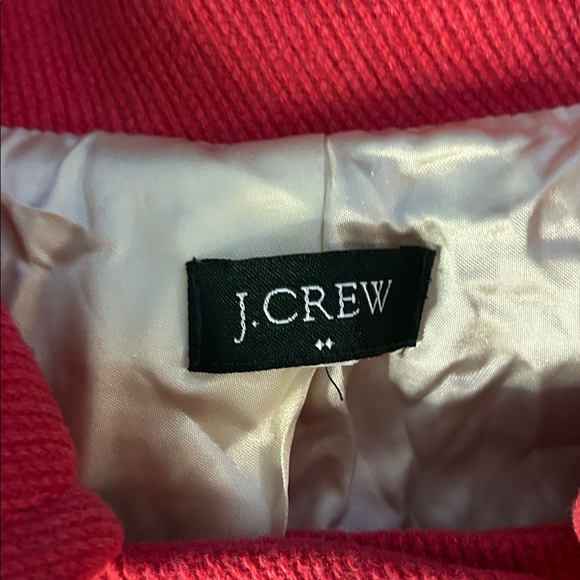 J. Crew Women's Classic Felicia Coral Wool Pique Pea Coat - Picture 3 of 9